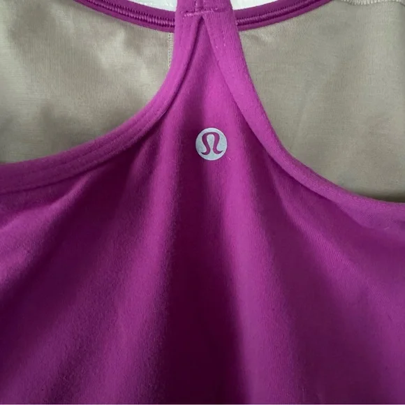 Lululemon Power Y Purple Tank 4 - Picture 4 of 4
